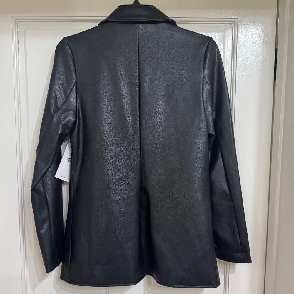 SALE NEW with Tags Splendid Black Leather Classic Jacket sz S - Picture 2 of 6